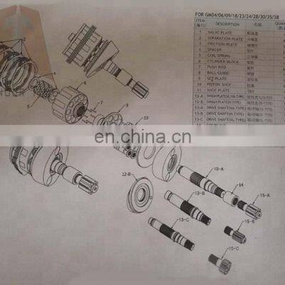 8230-21550 GM35 GM35VL EC210B SK200-6E Hydraulic Travel Motor Parts Valve Plate and Seal Kit photo-5