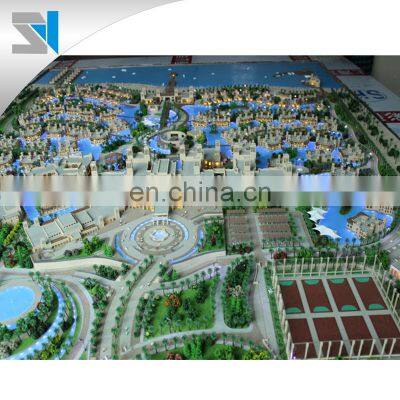 Master house plan for miniature city model, Led light scale model