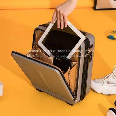 Front open cover 16 inch suitcase portable business suitcase