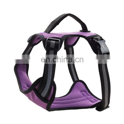 Oxford cloth dog harness vest with elastic handle high quality pet harness