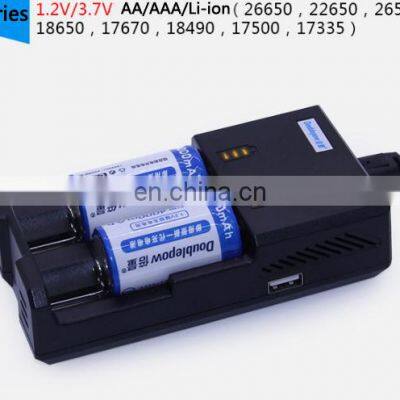 Smart Mini Power Bank Charging Fast Charge 1.2v Nimh 3.7v li Ion Universal Rechargeable Battery Charger With US EU UK AU Plug