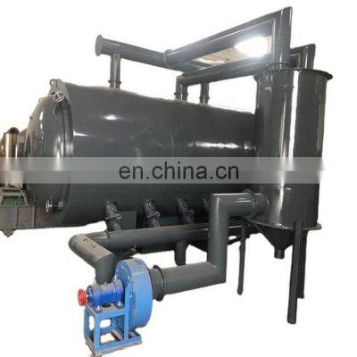 Low Noise and non-smoke coconut shells wood charcoal horizontal airflow carbonization furnace