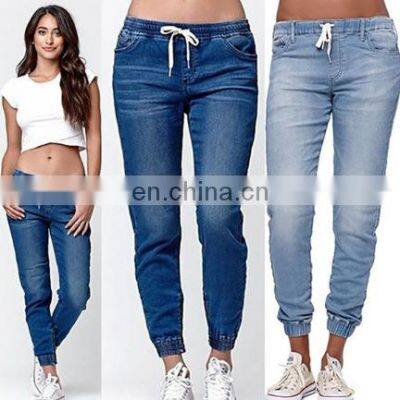 S-5XL wholesale brand women's summer stretch slim plus size jeans custom denim custom denim