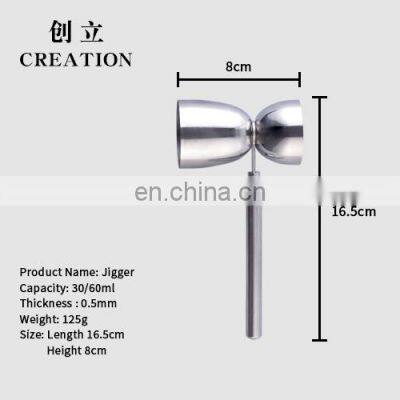 Creation 30/60ml Stainless Steel Measure Custom Bar Double Cocktail Jigger photo-2