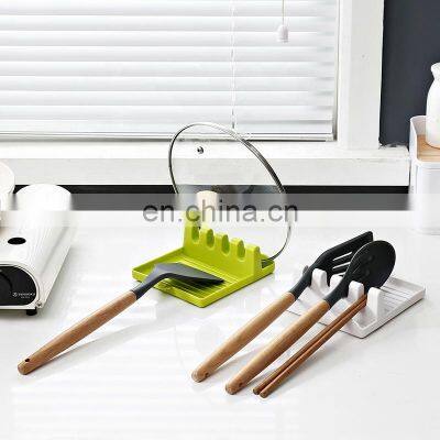 Taizhou wholesaler spoon rest ceramic promotional use spoon rest melamine kitchen accessories spoon rest silicone