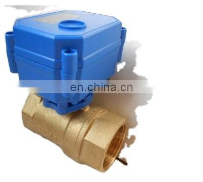 DN15 CWX-15N 12 Volt Electric Ball Valve  CR01 CR02 brass DN15 DN20 DN25 electric motorize ball valves