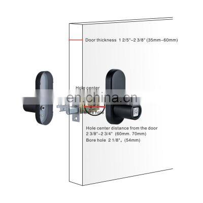 WE.LOCK Password Login Reliable and Efficient Cylinder Lock for the Thickness is 35-55 mm of the Door photo-2