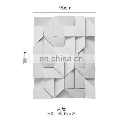 Modern Simple Bedroom Living Room Wall Light Corridor Wall Lamp Decorative Geometric Square Wall Lamp