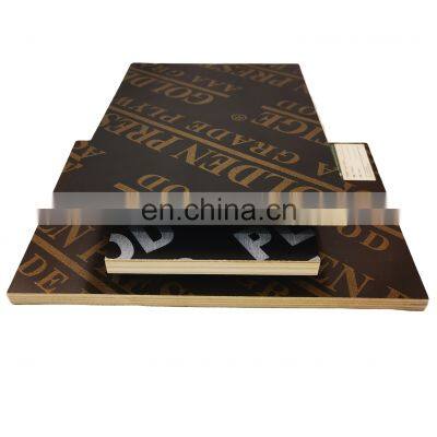 12mm 15mm 18mm poplar core waterproof marine shuttering film faced formwork plywood for construction