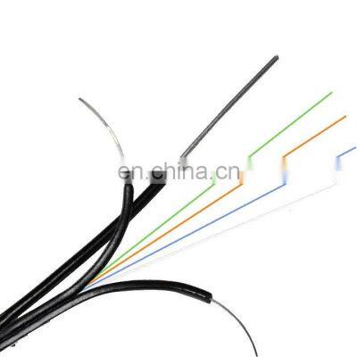 Shenzhen Hanxin Factory Anatel Certificate FTTH drop flat cable 1/2/4 core G657A G652D fiber optical Wire cable