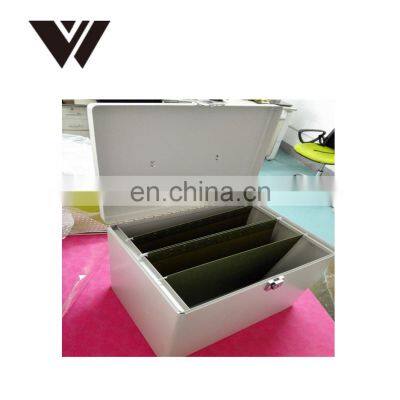 WELDON Portable Decorative Steel File Storage Boxes / Document Storage Boxes for Office Use photo-2