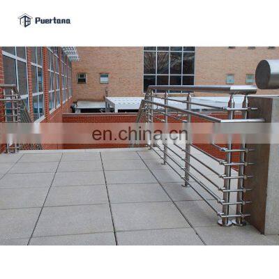 Cheap Modern Balcony Outdoor Metal Side Mount Baluster Stair Glass Railing Design For Balcony Pictures