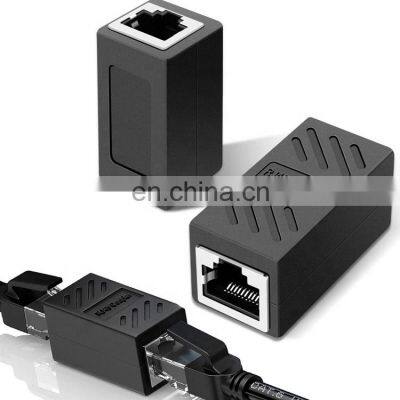 Ethernet Network Adapter Cat 5e Cat5 Cat6 Cat7 8P Female To Female RJ45 Inline Coupler Connector