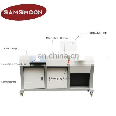 SPB-60HCA3 a4 a3 full automatic hardcover spine&side glue book binder making machine paper glue binding machine