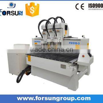 Automatic low price wood furniture cnc engraving multi spindle router for doors