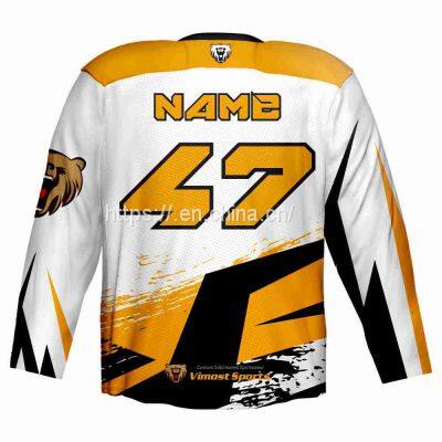 Sublimated 100% Superior Polyester Ice Hockey Jersey From Best Factory photo-2