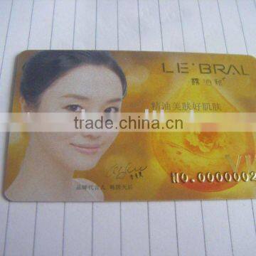 Beauty salon membership card