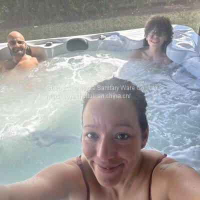 JOYEE OEM Luxury 133 Massage Jets Cheap Price Family Party Massage Spa Hot Tub For Outdoor photo-5