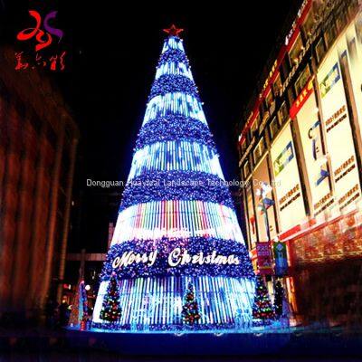 Custom Commercial 5m 6m 7m 10m 15m 20m Large Outdoor Giant Christmas Tree With Light for Shopping Mall Hotel photo-3