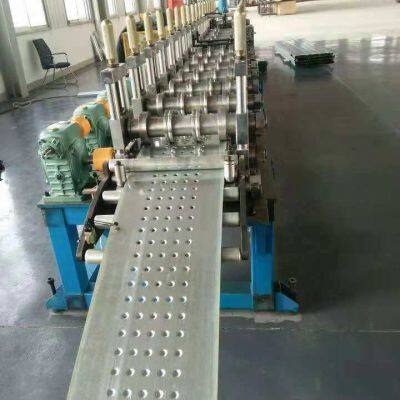 Contruction Material Perforated Steel Aluminum Scaffold Platform Board Roll Forming Machine Walk Platform Roll Former Equipment photo-2