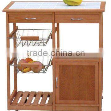 Wooden Kitchen Trolley