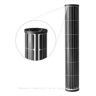 Newest Type Solar Panel 100w Sunpower Solar Glass Tubes shape Solar Module Install on Street Lamp