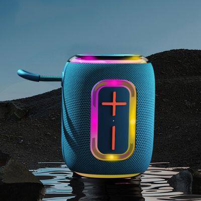 Portable Mobile Music Mini BlueTooth waterproof Outdoor Loudspeaker Camping Speaker Systems Support Tws With Led Light