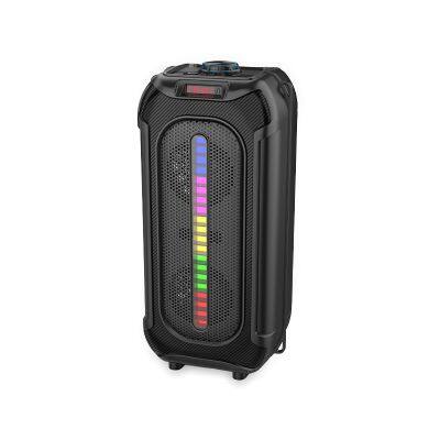 SING-E ZQS4255 Compatible Gift Wireless usb PORTABLE AUX colorful LED light Speakers wireless amplifier