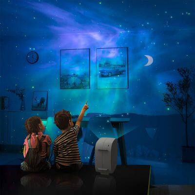 3 in 1 LED Starry Sky Projector Night Light Projector Ocean Wave Music Laser Starry Sky Projector photo-5