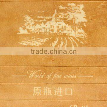 Europe Six Bottles Wood Gift Packing Wooden Wine Box for Sale photo-4