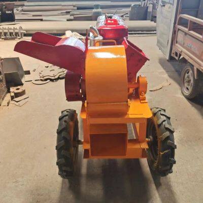 Mini Log Splitter Chipper Machine Wood Shredder Wood Grinder for Sawdust Production photo-3