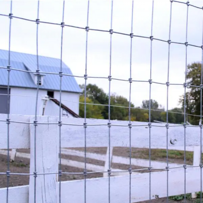 330 FT Field Fence OEM Customized Cattle Woven Wire Mesh Fence Manufacturing China 60cm Weft Pitch Best Fencing Mesh for Horses