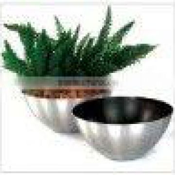 stainless steel garden or hotel flowerpot