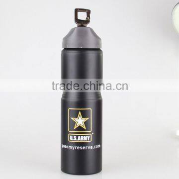 Fluted Shaped Food Grade New Type Personalized Aluminium Sports Water Bottle