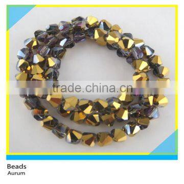 6*6 mm Aurum Bicone Loose Crystal Strands Beads Wholesale Faceted Crystal Glass Beads Strands