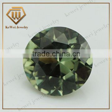 Good Selling Lab Created Gems Round Shape 149# Green Synthetic Spinel Gemstone