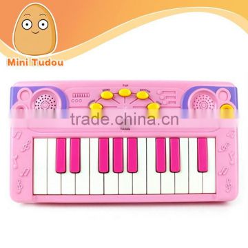 China manufacturers plastic pink child piano electronic organ musical keyboard MT801068