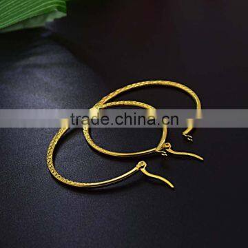 Costume Gold Stainless Steel Jewelry Sixy Lady Big Hoop Fashion Earring photo-6