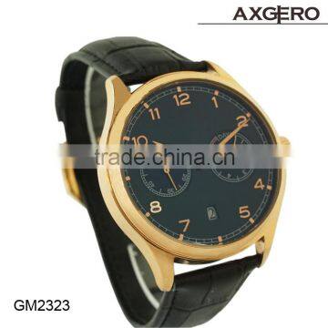 japan movement quartz leather watch stainless steel back water resistant watch wholesale watch