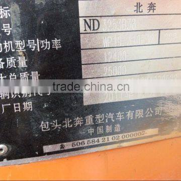 New Arrival Used Good Condition Dump Truck Beiben 25t for Cheap Sale in Shanghai photo-5