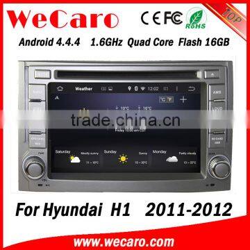 Wecaro WC-HH6224 Android 4.4.4 car stereo 1024 * 600 car audio system for hyundai h1 WIFI 3G A9 cpu 2011 2012