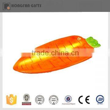 hot sell cute carrot figurines ceramic sauce plate for easter decoration