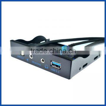 2 USB 3.0 + HD Audio to 20pin USB 3.0 for 3.5" Floppy Expansion Front Panel Rack
