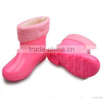 Flat Heel Children Rain Boots Transparent Rubber Boots Child Boots Children Cartoon Transparent PVC Waterproof Rain Boot photo-2