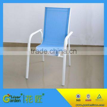 high quality metal sling restaurant sling chair folding deck chair canvas