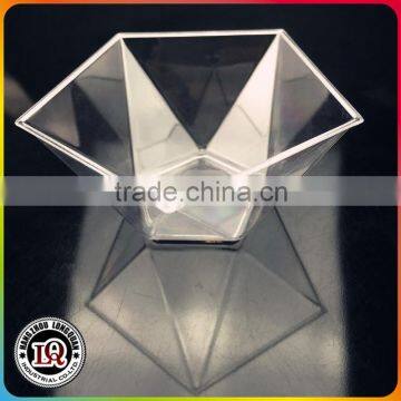 Mini special shape disposable Dessert clear plastic cup