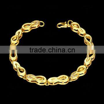 Exquisite Chinese Products 18k Gold Hand Chunky Jewellry Chain Bracelet for Men photo-3