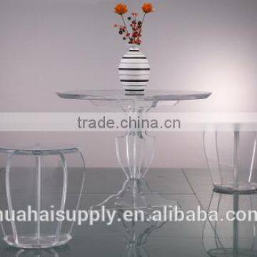 clear acrylic furniture coffee table and chairs