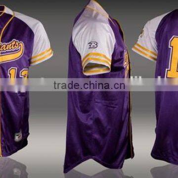 Full Button Custom Baseball Jersey for Sale photo-4