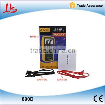 890D burning proof digital multimeter, can test capacitance meter with sharp probe